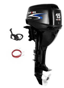 Moteur Hors-Bord PARSON 15cv 4 Temps Démarrage électrique/ Commande à Distance (Arbre Long)