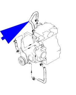 Durite De Refroidissement (liaison Thermostat-injecteur D'eau) Pour Moteur YANMAR Série: 2GM 2GM20 -Azur Marine Durite de refroidissement liaison thermostat injecteur d 1