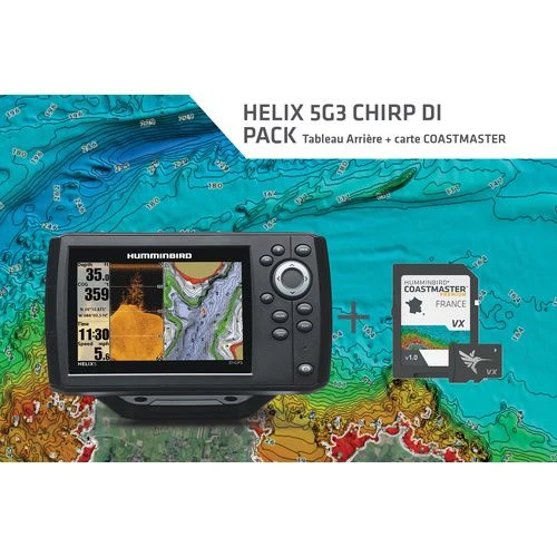 HUMMINBIRD Pack Comprenant Un H5 G3-DITA Et Une Carte COAST MASTER Version Down Imaging 3 HUMMINBIRD Pack Comprenant Un H5 G3-DITA Et Une Carte COAST MASTER Version Down Imaging