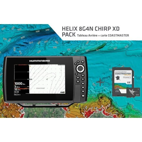 HUMMINBIRD Pack Comprenant Un HELIX 8 G4N-CXDTA Et Une Carte COAST MASTER RÉSEAU Version 2D - 50/200 KHz (Grande Profondeur) 3 HUMMINBIRD Pack Comprenant Un HELIX 8 G4N-CXDTA Et Une Carte COAST MASTER RÉSEAU Version 2D - 50/200 KHz (Grande Profondeur)