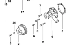 Poulie Pour Pompe De Circulation "eau Douce" Mini 29 Solé Diesel