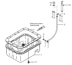Joint "Pâte à Carter D'huile" Carter D'Huile Mini 44 Solé Diesel