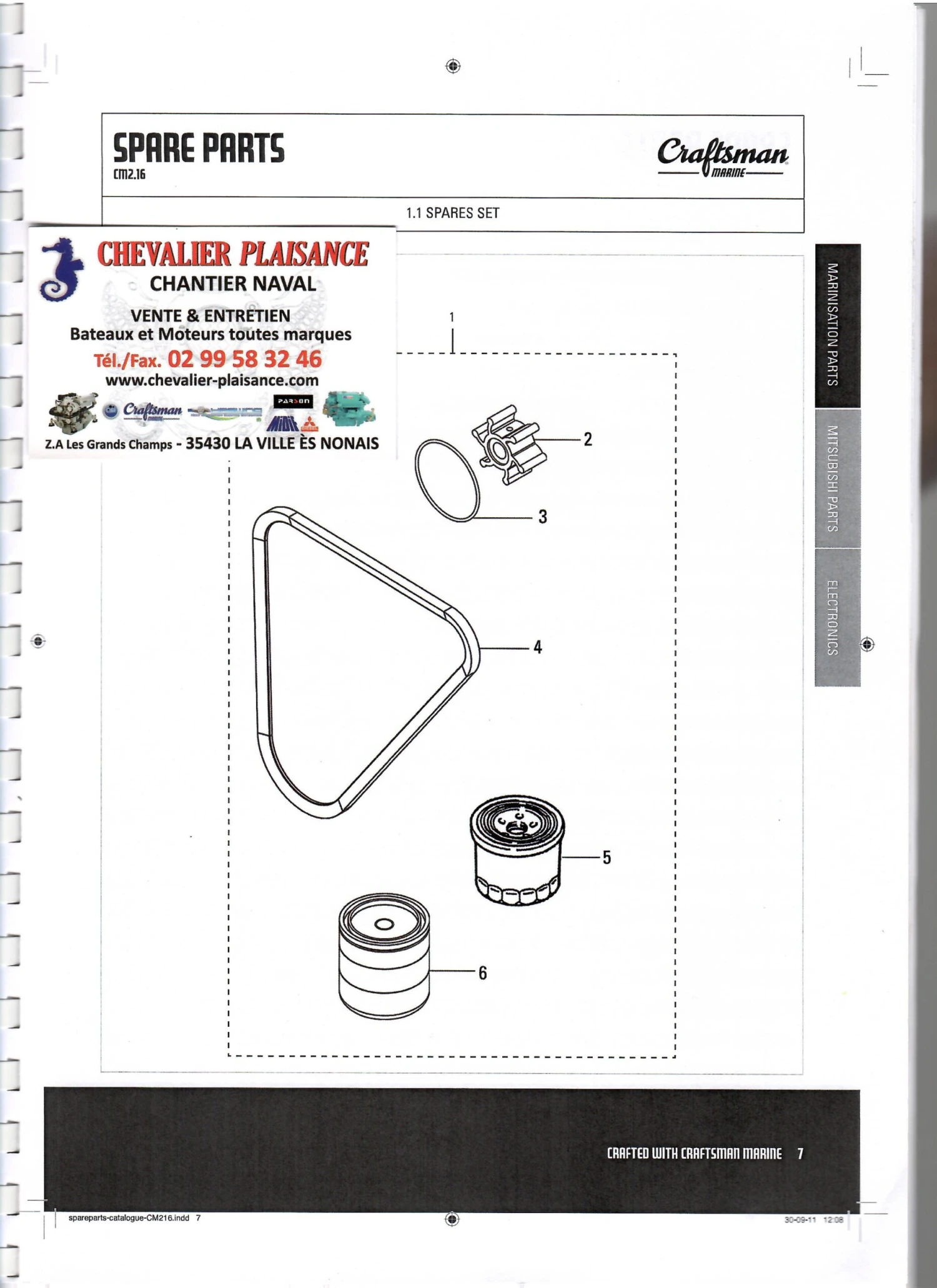 Kit Entretien Adaptable Craftsman Marine Diesel CM2.12 CM2.16 CM3.27 4 Kit Entretien Adaptable Craftsman Marine Diesel CM2.12 CM2.16 CM3.27 – Image 2
