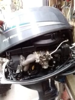 Moteur HIDEA 20 Cv Arbre Court, Commande à Distance, Démarrage Electrique 4 Temps Carburateur -Azur Marine Moteur HIDEA 20 cv 4 Temps arbre court HDF20HS 5