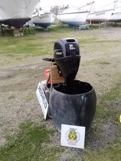 Moteur HIDEA 20 Cv 4 Temps Arbre Long -Azur Marine Moteur HIDEA 20 cv 4 Temps arbre long HDF20HL 2