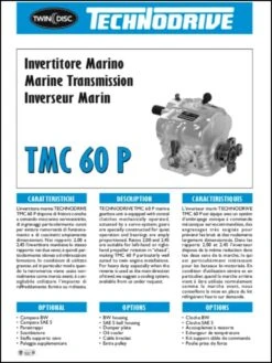 Réducteur - Inverseur Technodrive TMC60 P Ratio 2,0/1 8 Réducteur - Inverseur Technodrive TMC60 P Ratio 2,0/1 -Azur Marine Reducteur inverseur TMC60 P Technodrive sortie droite me 1