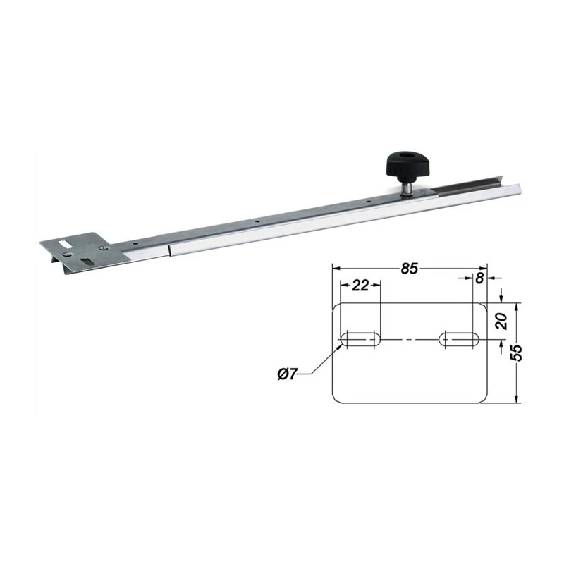 Support De Sonde Coulissant En Inox 18-30cm 4 Support De Sonde Coulissant En Inox 18-30cm – Image 2